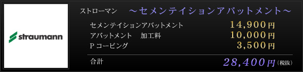 ストローマン ～セメンテイションアバットメント～
