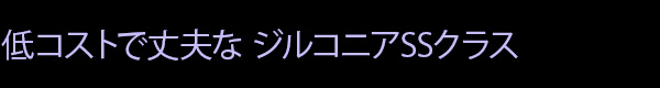 低コストで丈夫なジルコニアSSクラス