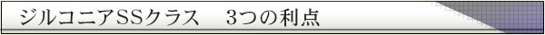 ジルコニアSSクラス　3つの利点